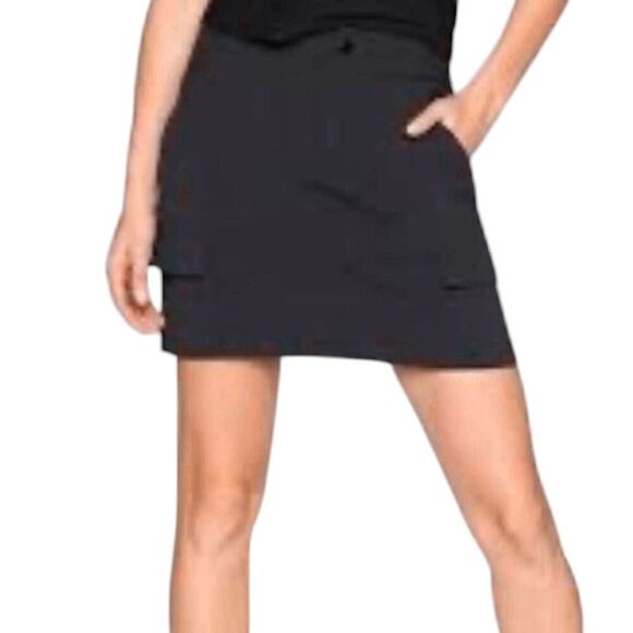 ATHLETA Trekkie Skort In Black Size 6 - Picture 1 of 3